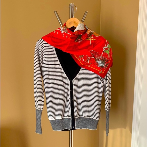 Mexx | black & white stripe cardigan - Picture 9 of 12